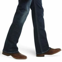 Guadalajara Western Wear Men M5 Slim Stretch Coltrane Stackable Straight Leg Jean