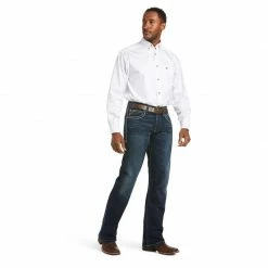 Guadalajara Western Wear Men M5 Slim Stretch Coltrane Stackable Straight Leg Jean