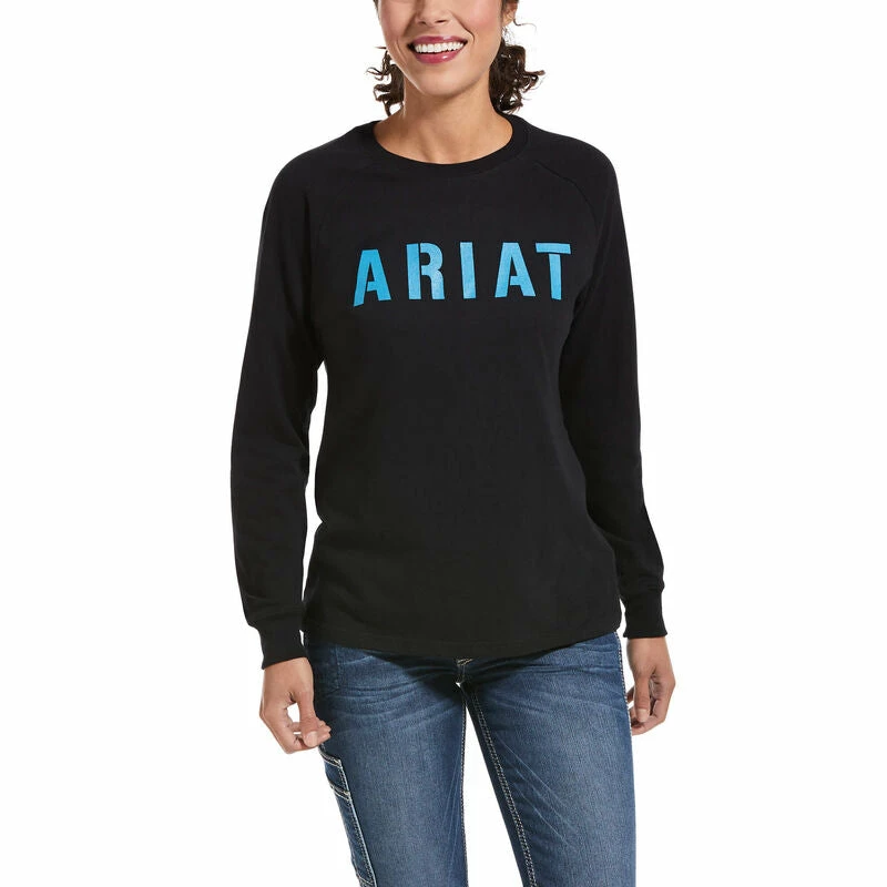 Guadalajara Western Wear Ariat Rebar CottonStrong Block Long Sleeve T-Shirt Women 3 Guadalajara Western Wear Ariat Rebar CottonStrong Block Long Sleeve T-Shirt Women