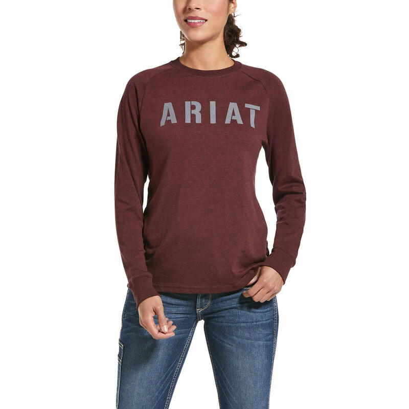 Guadalajara Western Wear Ariat Rebar CottonStrong Block Long Sleeve T-Shirt Women 3 Guadalajara Western Wear Ariat Rebar CottonStrong Block Long Sleeve T-Shirt Women