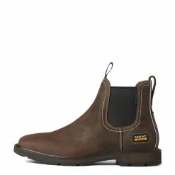 Ariat Groundbreaker Chelsea Wide Square Toe Waterproof Work Boot