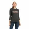 Guadalajara Western Wear Ariat Serape Tee- CHARCOAL HEATHER 1 Guadalajara Western Wear Ariat Serape Tee- CHARCOAL HEATHER