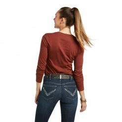 Guadalajara Western Wear Ariat Serape Tee- RUST HEATHER