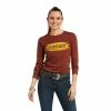 Guadalajara Western Wear Ariat Serape Tee- RUST HEATHER 1 Guadalajara Western Wear Ariat Serape Tee- RUST HEATHER