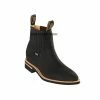 Guadalajara Western Wear Men Original Michel Charro Black Suede Leather Boots