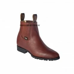 Guadalajara Western Wear Original Michel Charro Brown Grasso Industrial Sole Leather Boots Men