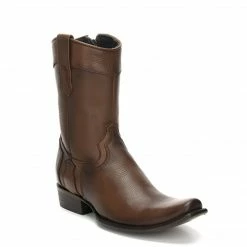 Men Cuadra Brown Dubai Toe Leather Ankle Boot