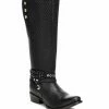 Cuadra Black Volturno Leather Tall Boot