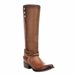 Women Cuadra Honey Volturno Leather Tall Boot