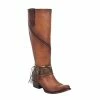 Cuadra Walnut Bovine Leather Tall Boot Women
