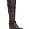 Cuadra Wax Vino Bovine Leather Tall Boot Women