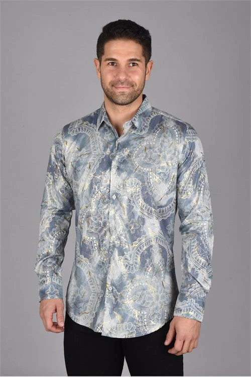 Guadalajara Western Wear Platini Men's Long Sleeve Shirt - FPL7208 (Plus Size) 3 Guadalajara Western Wear Platini Men's Long Sleeve Shirt - FPL7208 (Plus Size)