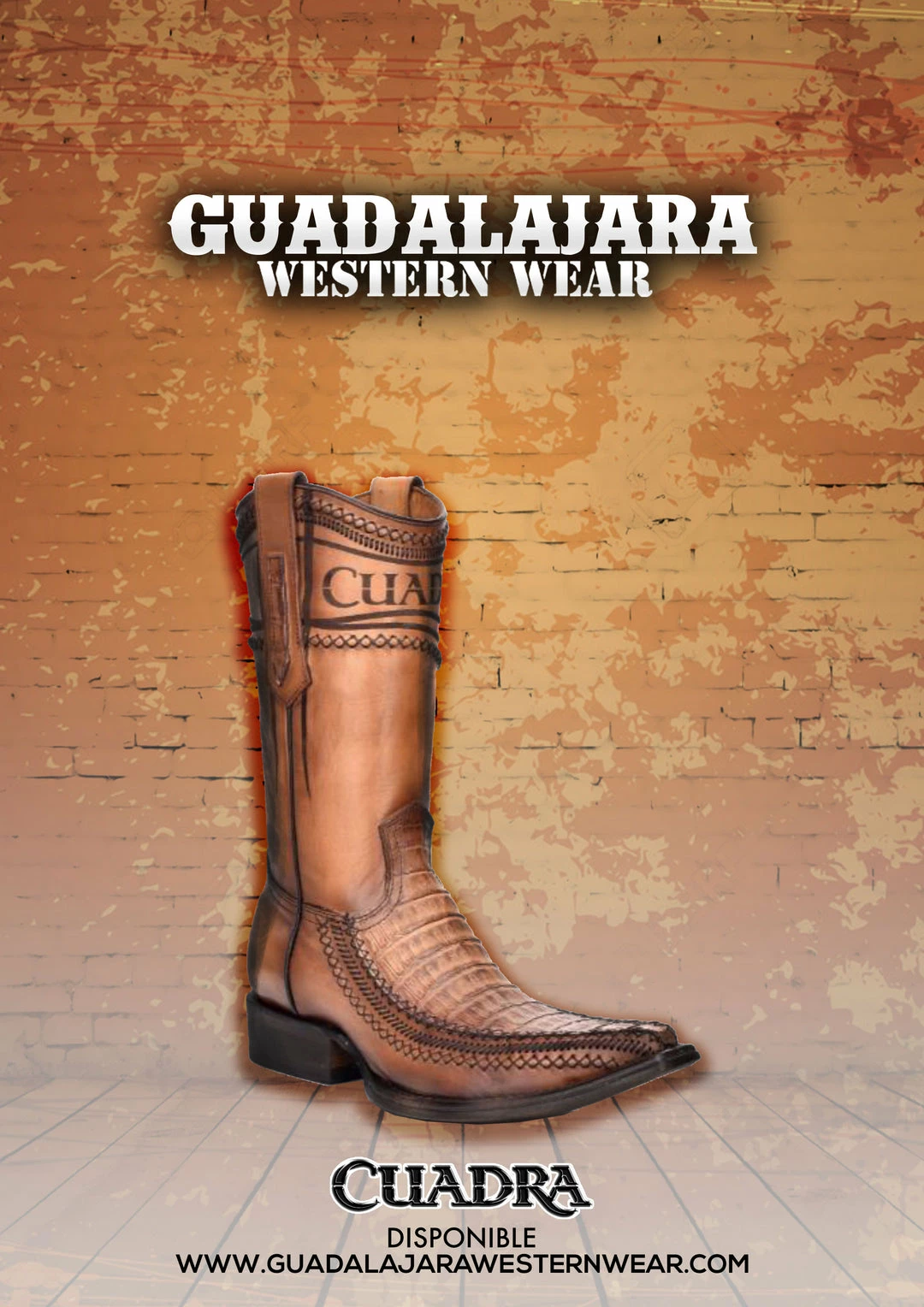 Guadalajara Western Wear Cuadra Caiman Craft Stitched Western Boot 4 Guadalajara Western Wear Cuadra Caiman Craft Stitched Western Boot