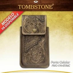Guadalajara Western Wear Tombstone Leather Tooled Floral Cell Phone Case Accessories
