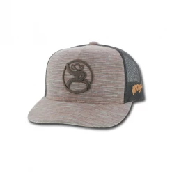 Guadalajara Western Wear Hooey Roughy Strap Cap - Heather Brown/ Orange