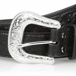 Guadalajara Western Wear Men Nocona Black Bullhide Belt