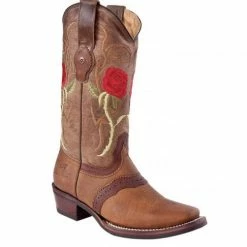 Guadalajara Western Wear Women Tombstone Arena Queen Tall Red Rose Cowgirl Boot
