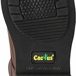 Guadalajara Western Wear Cactus Men's 8" 8732 Dark Brown Oil-Tumbled Leather Work Boots 7 Guadalajara Western Wear Cactus Men's 8