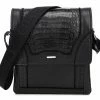 Guadalajara Western Wear Cuadra Black Caiman Belly Messenger Bag Accessories 1 Guadalajara Western Wear Cuadra Black Caiman Belly Messenger Bag Accessories