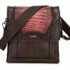Guadalajara Western Wear Cuadra Lumber Whisky Caiman Belly Messenger Bag Accessories