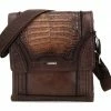 Guadalajara Western Wear Accessories Cuadra Porto Maple Caiman Belly Messenger Bag