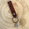 Guadalajara Western Wear Western Tooled Sunflower Keychain Accessories
