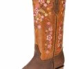 Guadalajara Western Wear White Diamond Honey/Pink Square Toe Women Boot
