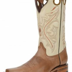 Guadalajara Western Wear White Diamond White/Honey Square Toe Women Boot