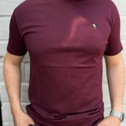 Guadalajara Western Wear Men Gallo T-Shirt Wine / Vino - PST7474