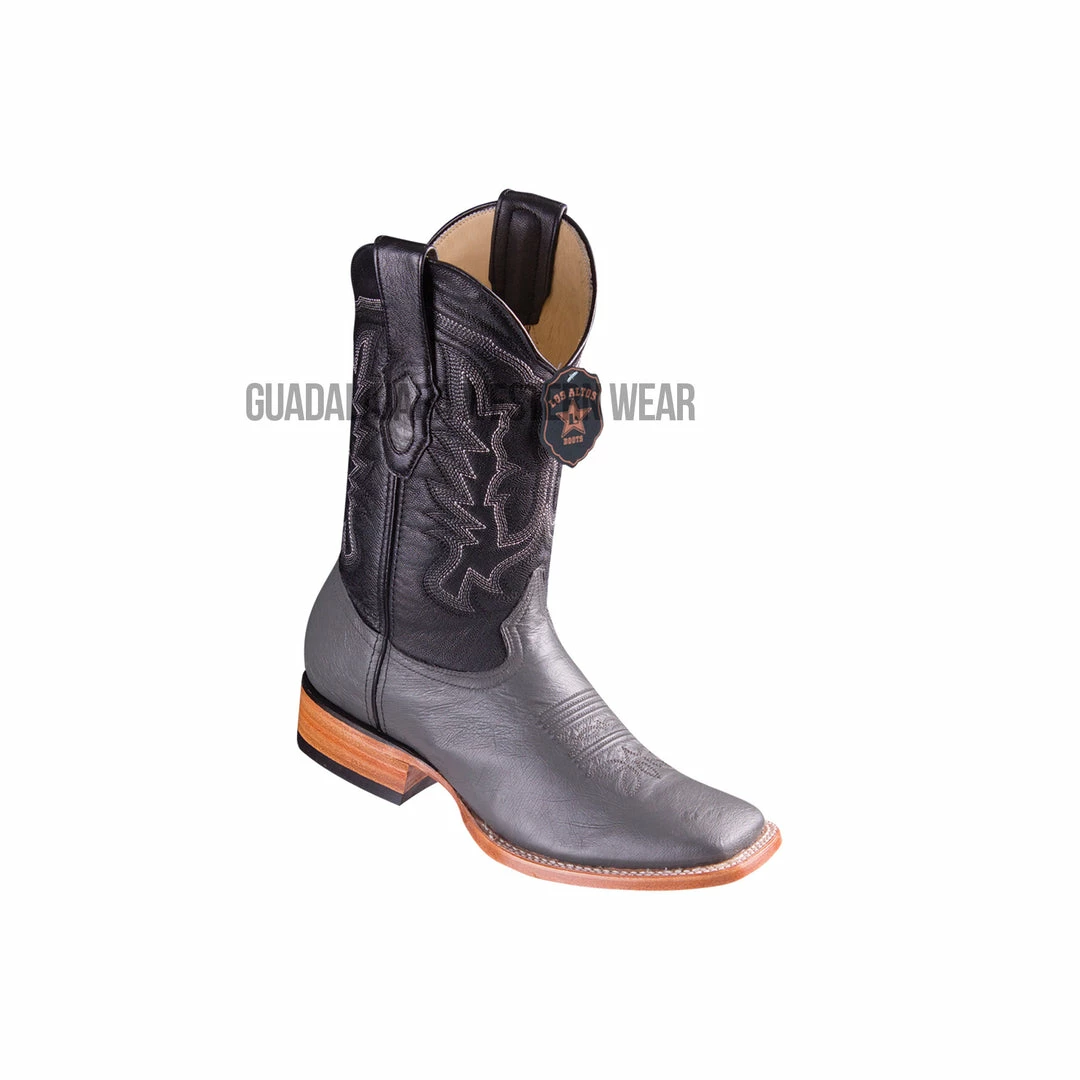 Guadalajara Western Wear Los Altos Gray Ostrich Belly Wide Square Toe Cowboy Boots 3 Guadalajara Western Wear Los Altos Gray Ostrich Belly Wide Square Toe Cowboy Boots