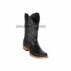 Guadalajara Western Wear Men Los Altos Black Caiman Belly & Deer Wide Square Toe Cowboy Boots 1 Guadalajara Western Wear Men Los Altos Black Caiman Belly & Deer Wide Square Toe Cowboy Boots