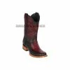 Guadalajara Western Wear Los Altos Faded Burgundy Ostrich & Deer Wide Square Toe Cowboy Boots 1 Guadalajara Western Wear Los Altos Faded Burgundy Ostrich & Deer Wide Square Toe Cowboy Boots