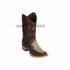 Guadalajara Western Wear Los Altos Rustic Brown Python & Deer Wide Square Toe Cowboy Boots Men 1 Guadalajara Western Wear Los Altos Rustic Brown Python & Deer Wide Square Toe Cowboy Boots Men