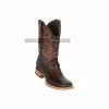 Guadalajara Western Wear Los Altos Faded Brown Teju & Deer Wide Square Toe Cowboy Boots 2 Guadalajara Western Wear Los Altos Faded Brown Teju & Deer Wide Square Toe Cowboy Boots