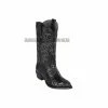 Guadalajara Western Wear Men Los Altos Black Caiman Hornback J Toe Cowboy Boots