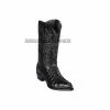 Guadalajara Western Wear Los Altos Black Caiman Tail J Toe Cowboy Boots