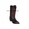Guadalajara Western Wear Los Altos Black Cherry Caiman Tail J Toe Cowboy Boots Men