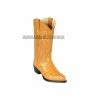 Guadalajara Western Wear Men Los Altos Buttercup Caiman Tail J Toe Cowboy Boots