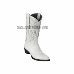 Guadalajara Western Wear Los Altos White Caiman Tail J Toe Cowboy Boots Men