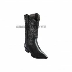 Guadalajara Western Wear Los Altos Black Stingray Rowstone J Toe Cowboy Boots