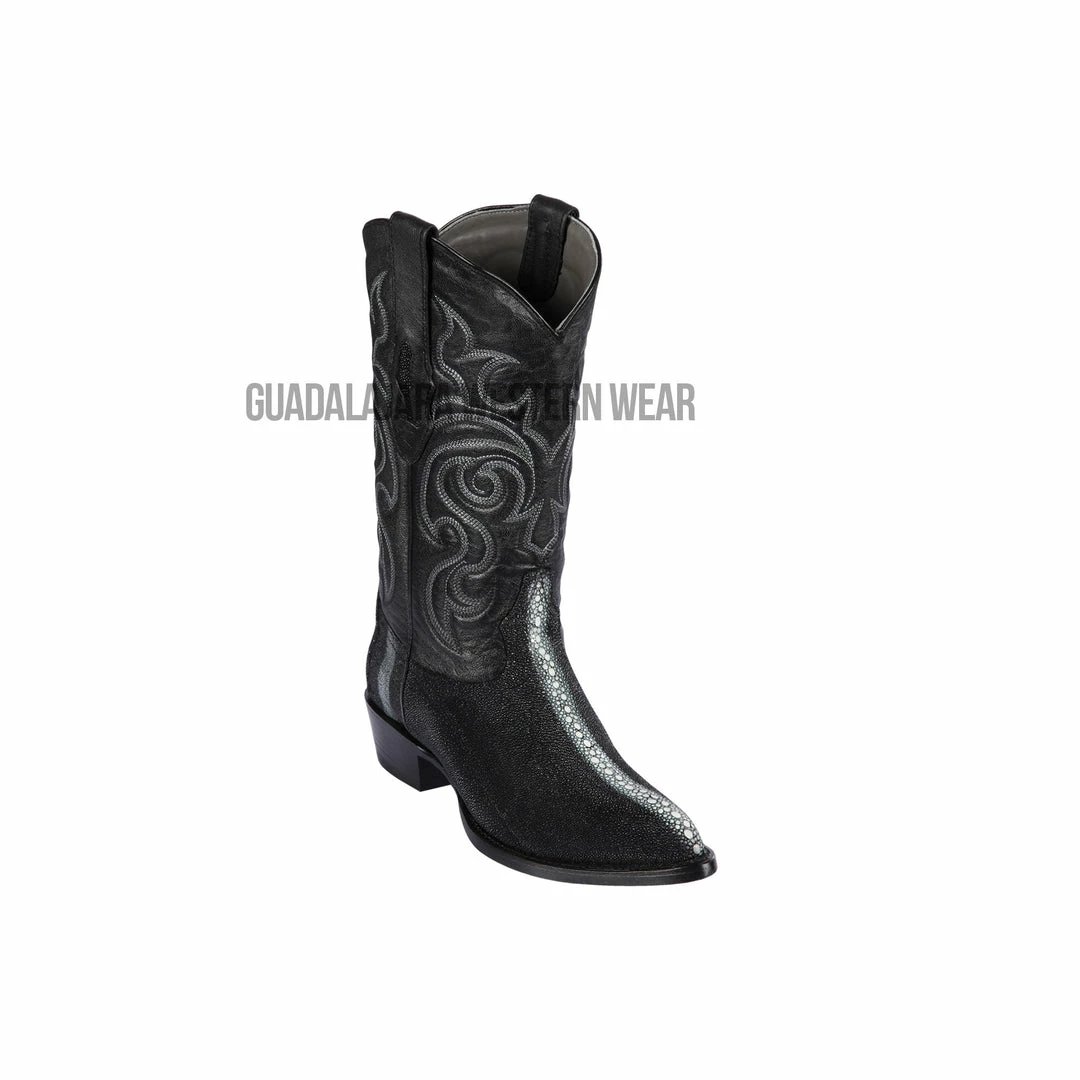 Guadalajara Western Wear Los Altos Black Stingray Rowstone J Toe Cowboy Boots 3 Guadalajara Western Wear Los Altos Black Stingray Rowstone J Toe Cowboy Boots