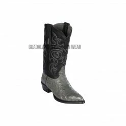 Guadalajara Western Wear Los Altos Gray Ostrich J Toe Cowboy Boots Men