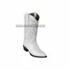 Guadalajara Western Wear Los Altos White Ostrich J Toe Cowboy Boots