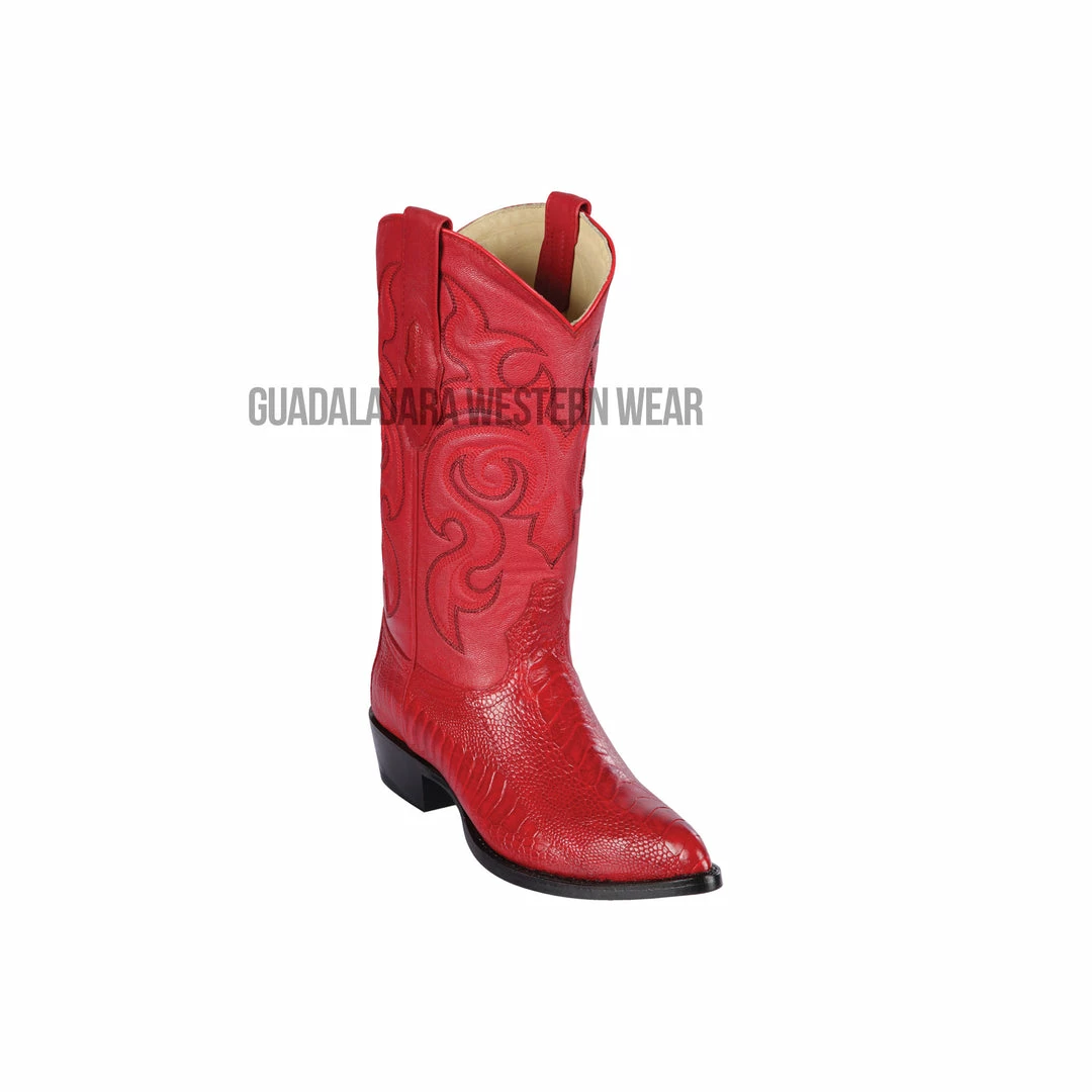 Guadalajara Western Wear Los Altos Red Ostrich Leg J Toe Cowboy Boots Men 3 Guadalajara Western Wear Los Altos Red Ostrich Leg J Toe Cowboy Boots Men