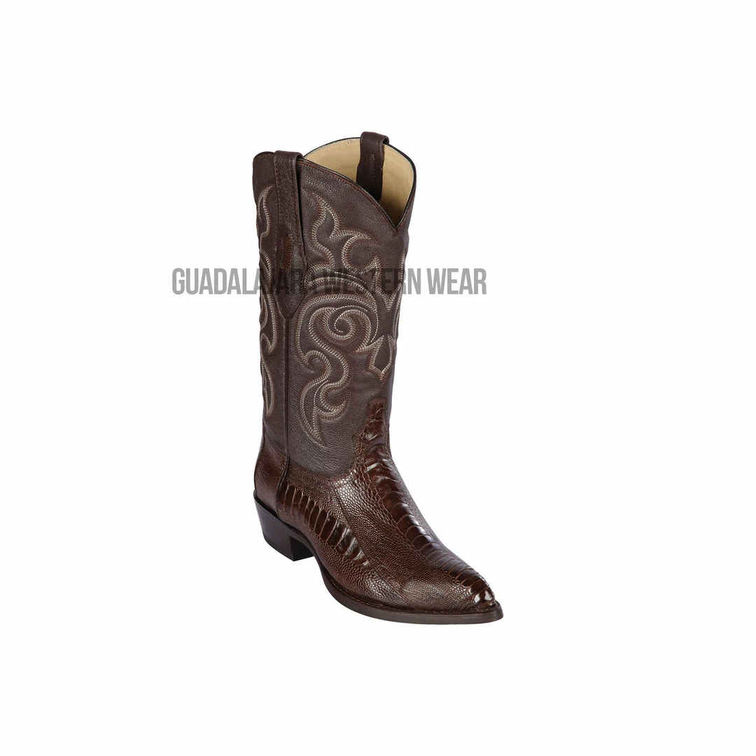 Guadalajara Western Wear Los Altos Brown Ostrich Leg J Toe Cowboy Boots 3 Guadalajara Western Wear Los Altos Brown Ostrich Leg J Toe Cowboy Boots