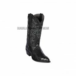 Guadalajara Western Wear Men Los Altos Black Python J Toe Cowboy Boots