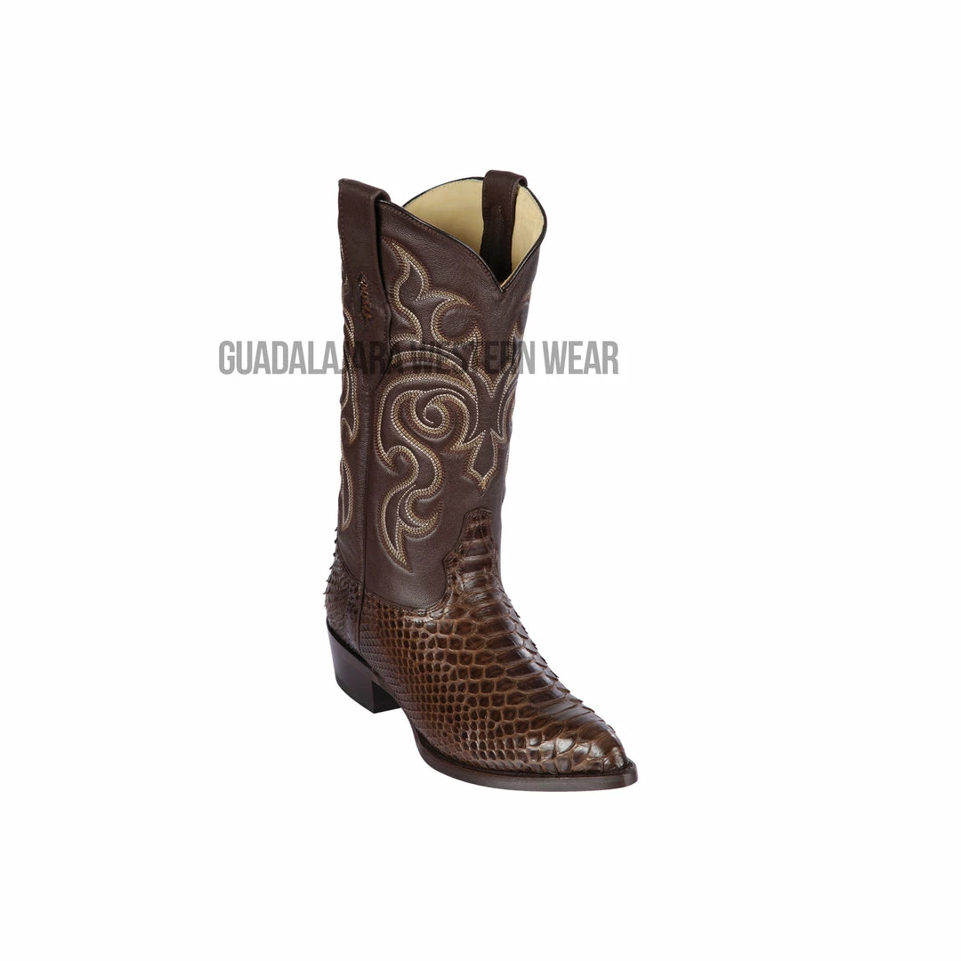 Guadalajara Western Wear Los Altos Brown Python J Toe Cowboy Boots 3 Guadalajara Western Wear Los Altos Brown Python J Toe Cowboy Boots