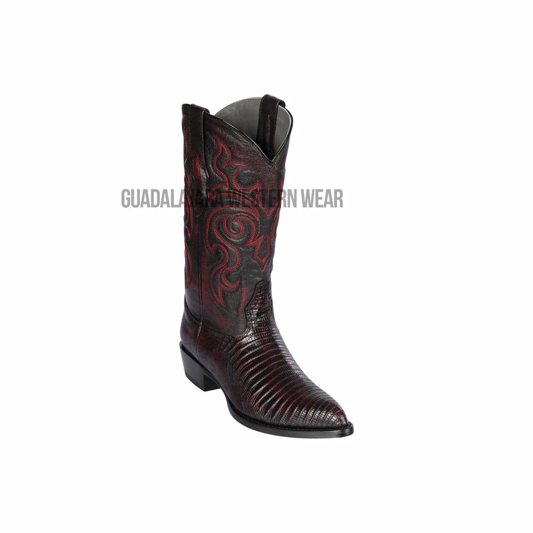 Guadalajara Western Wear Men Los Altos Black Cherry Teju J Toe Cowboy Boots 3 Guadalajara Western Wear Men Los Altos Black Cherry Teju J Toe Cowboy Boots