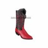 Guadalajara Western Wear Los Altos Red Ostrich Belly J Toe Cowboy Boots
