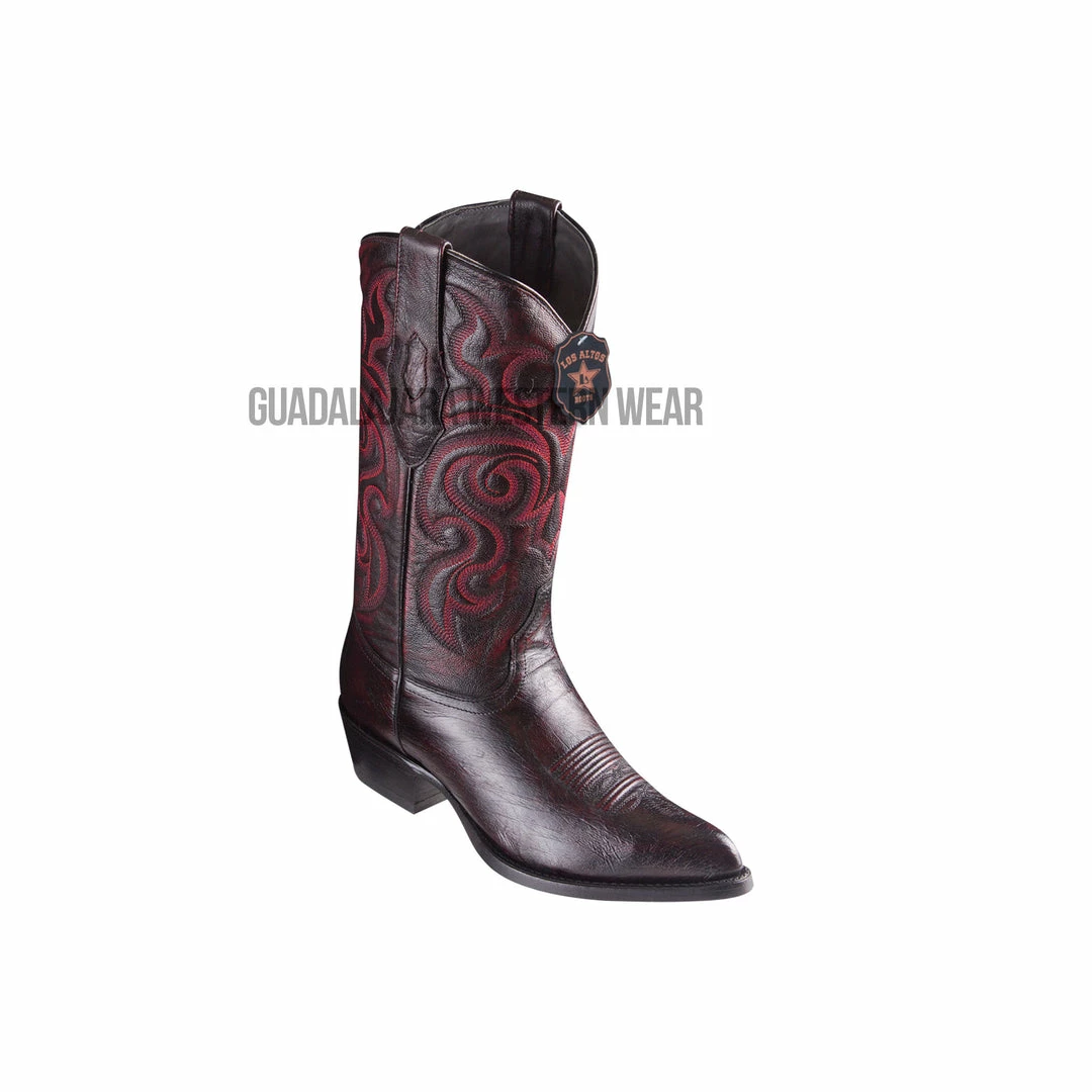 Guadalajara Western Wear Los Altos Black Cherry Ostrich Belly J Toe Cowboy Boots 3 Guadalajara Western Wear Los Altos Black Cherry Ostrich Belly J Toe Cowboy Boots